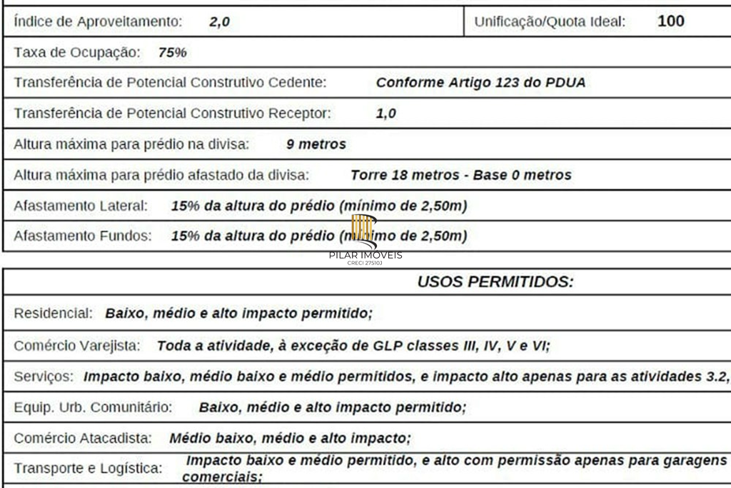 Terreno Comercial no bairro Brigadeira