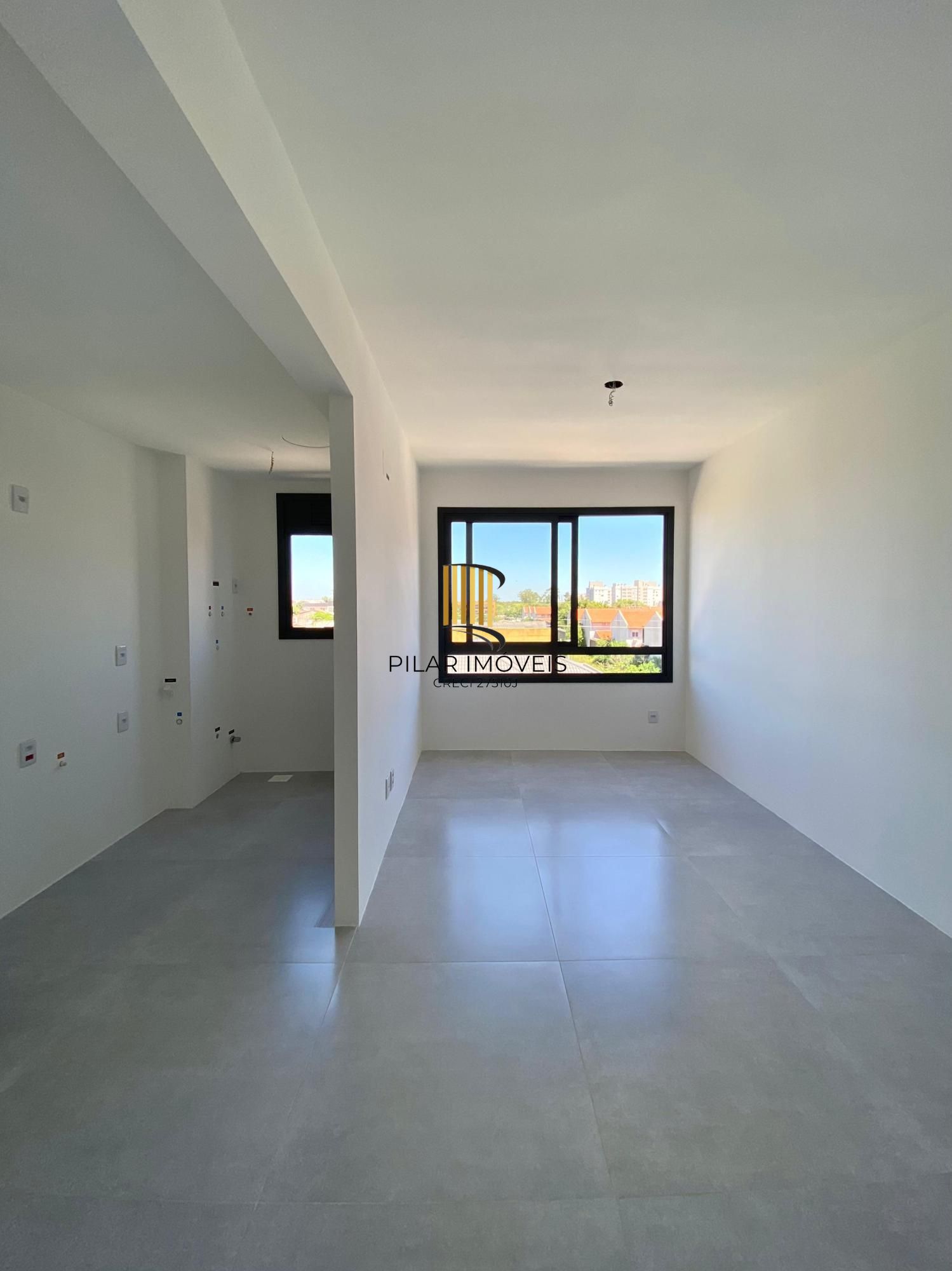 Apto novo, 02 dorm, 58 m2, 01 vaga, Bairro Fátima Canoas, Elevador, Gás encanado