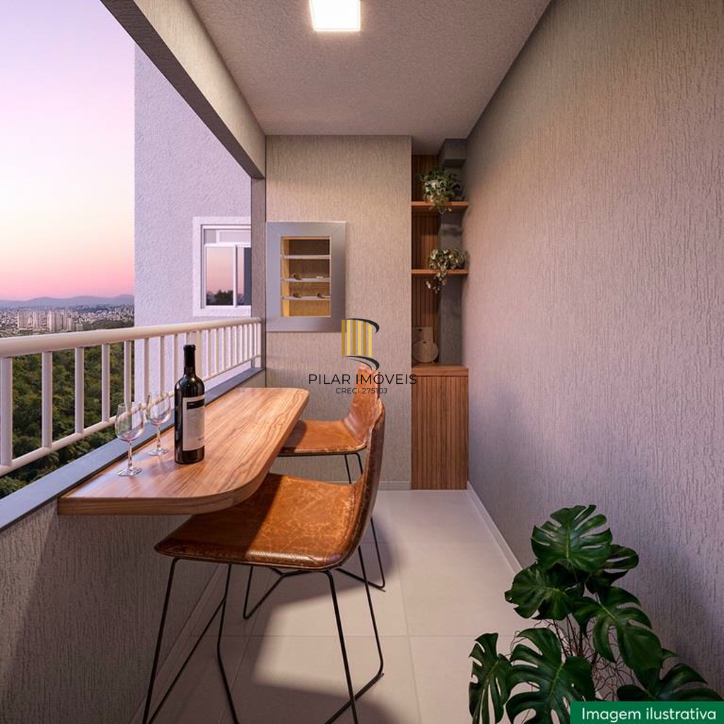 Apartamento 2 dormitórios no bairro Morro Santana