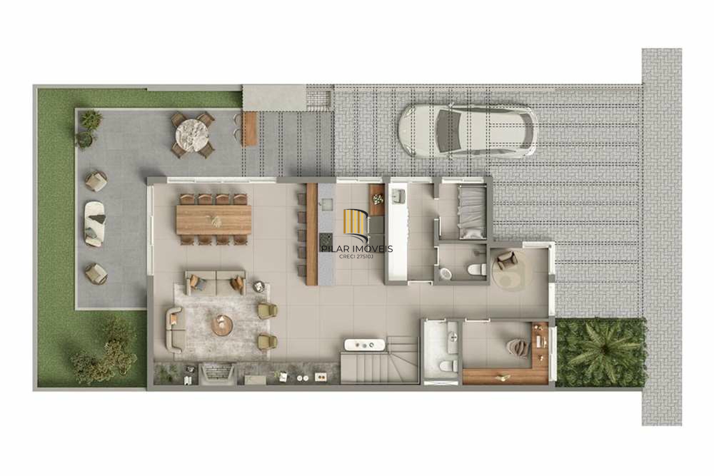 Casa de Condomínio 4 dormitórios no bairro Petrópolis