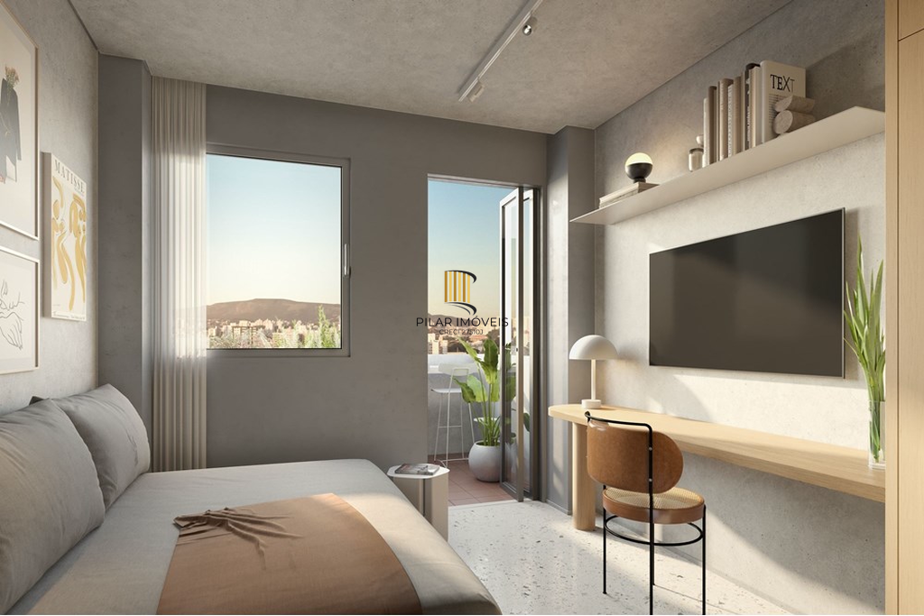 Apartamento 1 dormitório no bairro Menino Deus - Pilar Imóveis