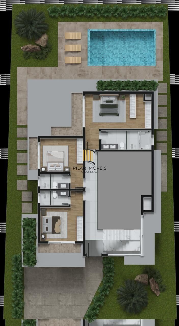 Casa de Condomínio 4 dormitórios no bairro Capão Novo