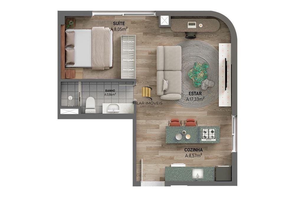 Apartamento 2 dormitórios no bairro Moinhos de Vento
