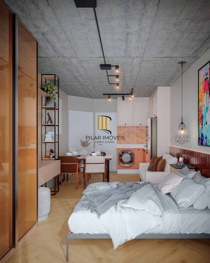 Apartamento Garden 1 dormitório no bairro Bom Fim