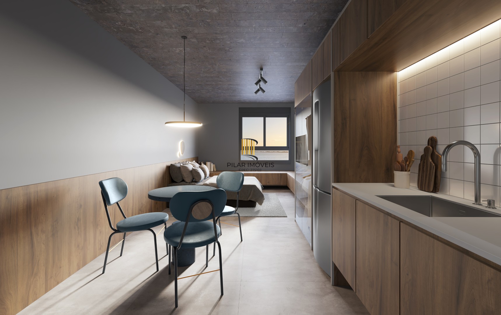 Loft 1 dormitório no bairro Menino Deus