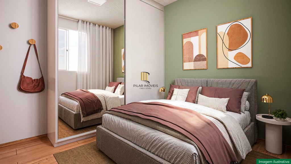 Apartamento 2 dormitórios no bairro Morro Santana