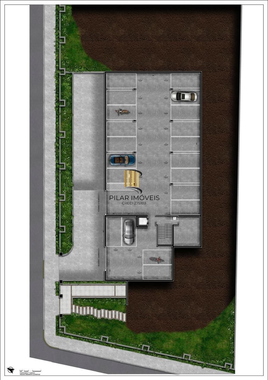 Apartamento 2 dormitórios no bairro Mato Queimado
