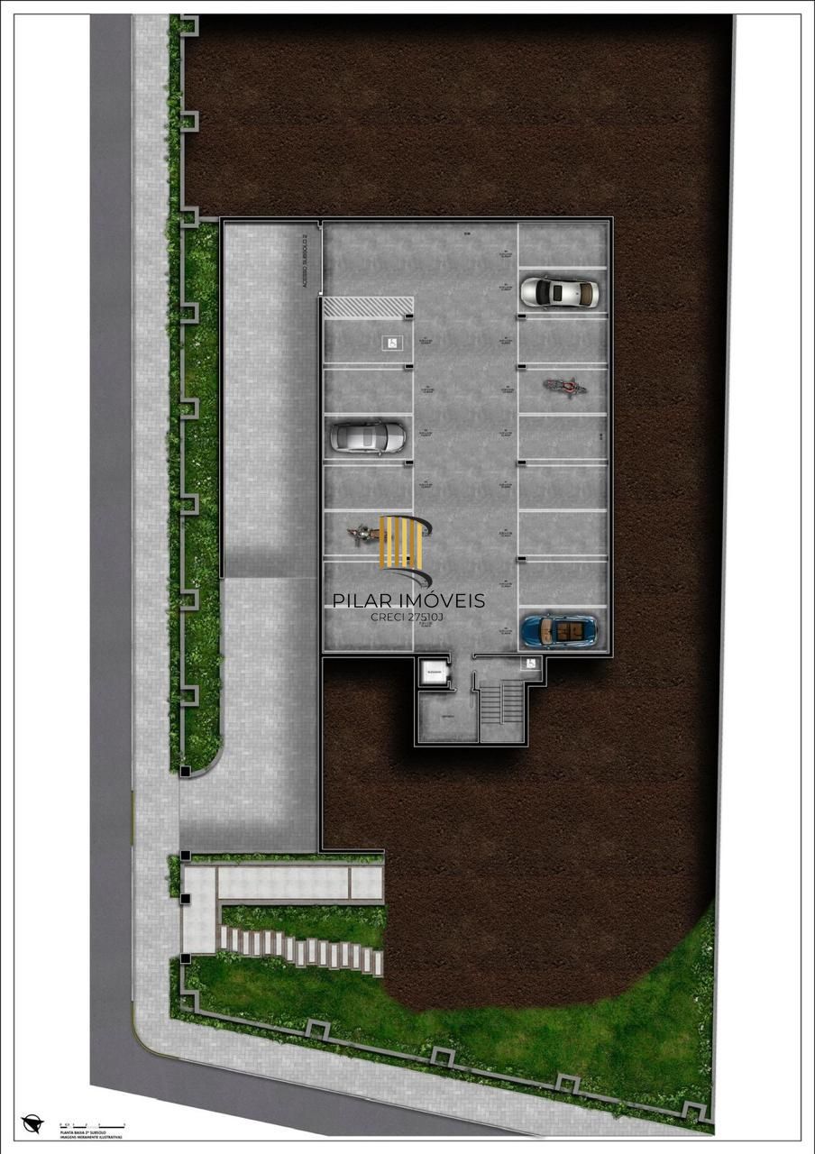 Apartamento 2 dormitórios no bairro Mato Queimado
