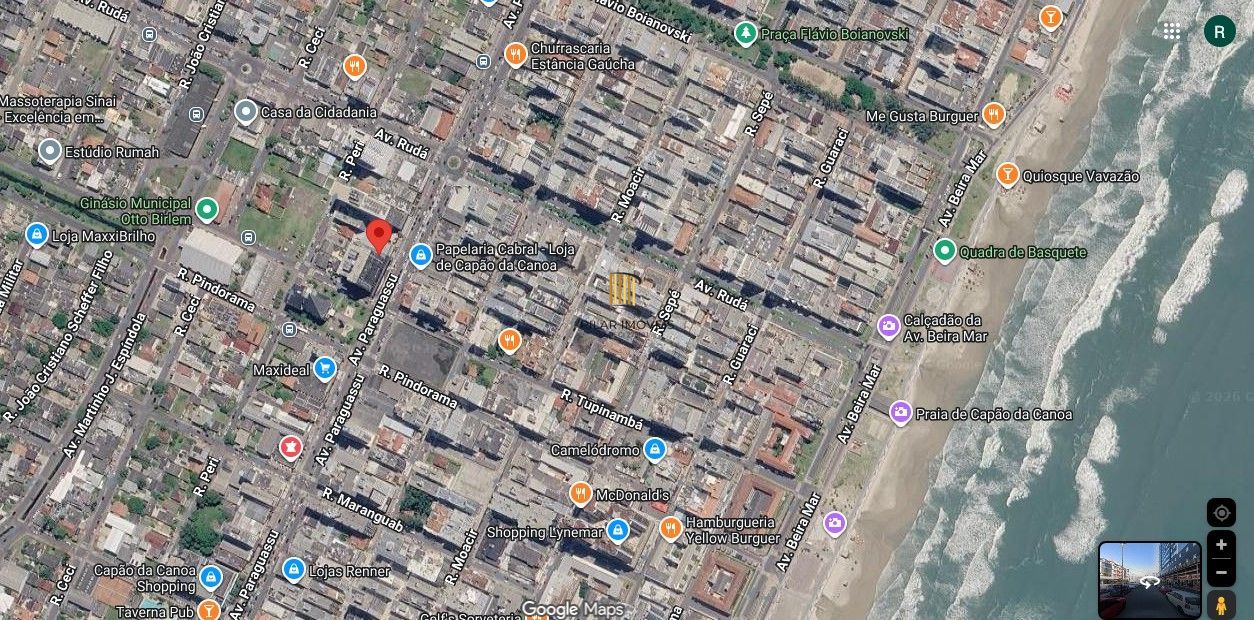 Apartamento 1 dormitório e churrasqueira, 1Box 550 m do mar, Capão da Canoa.