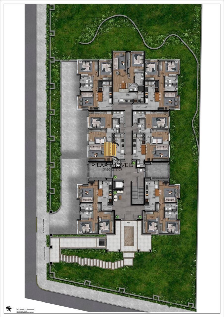 Apartamento 2 dormitórios no bairro Mato Queimado