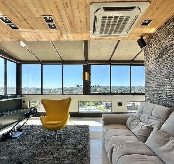 Cobertura 2 dormitórios, 218m², lareira, teto retrátil, Centro em Novo Hamburgo