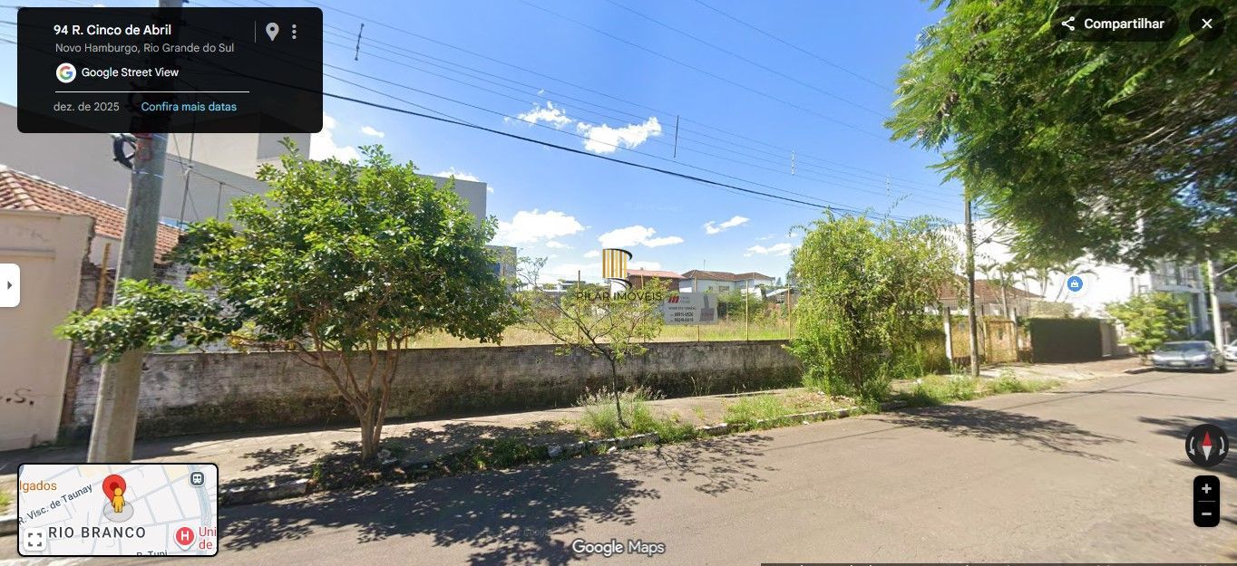 4 terrenos planos rua 5 de Abril e rua Maringá Total: 1.277,03 m² B. Rio Branco