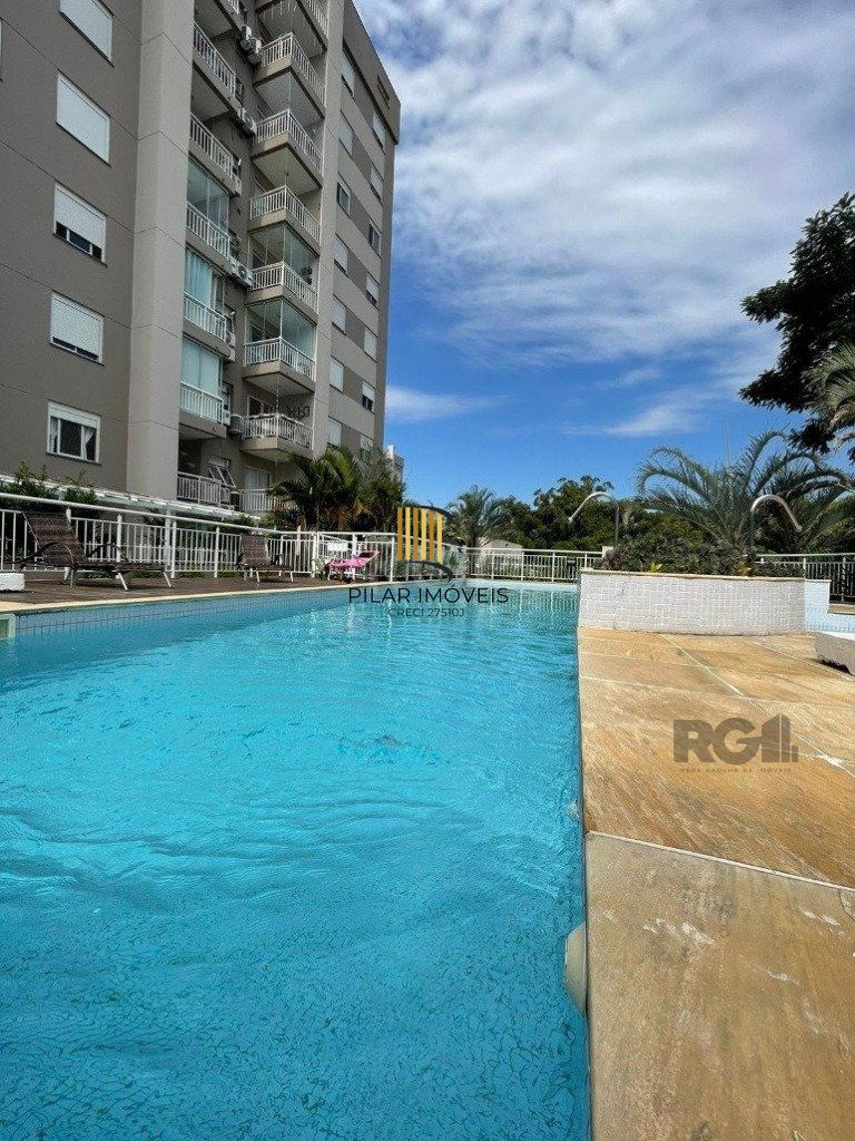 Apartamento de três quartos, suíte e uma vaga de garagem em condomínio com infra