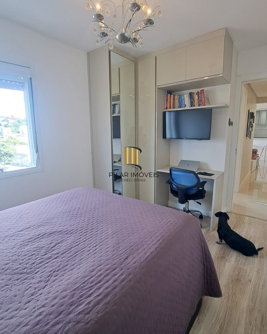 Apartamento Mobiliado com 2 Quartos e Vista Panorâmica em Porto Alegre