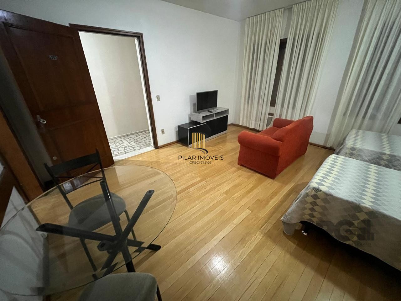 Exclusividade! Apartamento JK Mobiliado, sala, cozinha e banheiro social