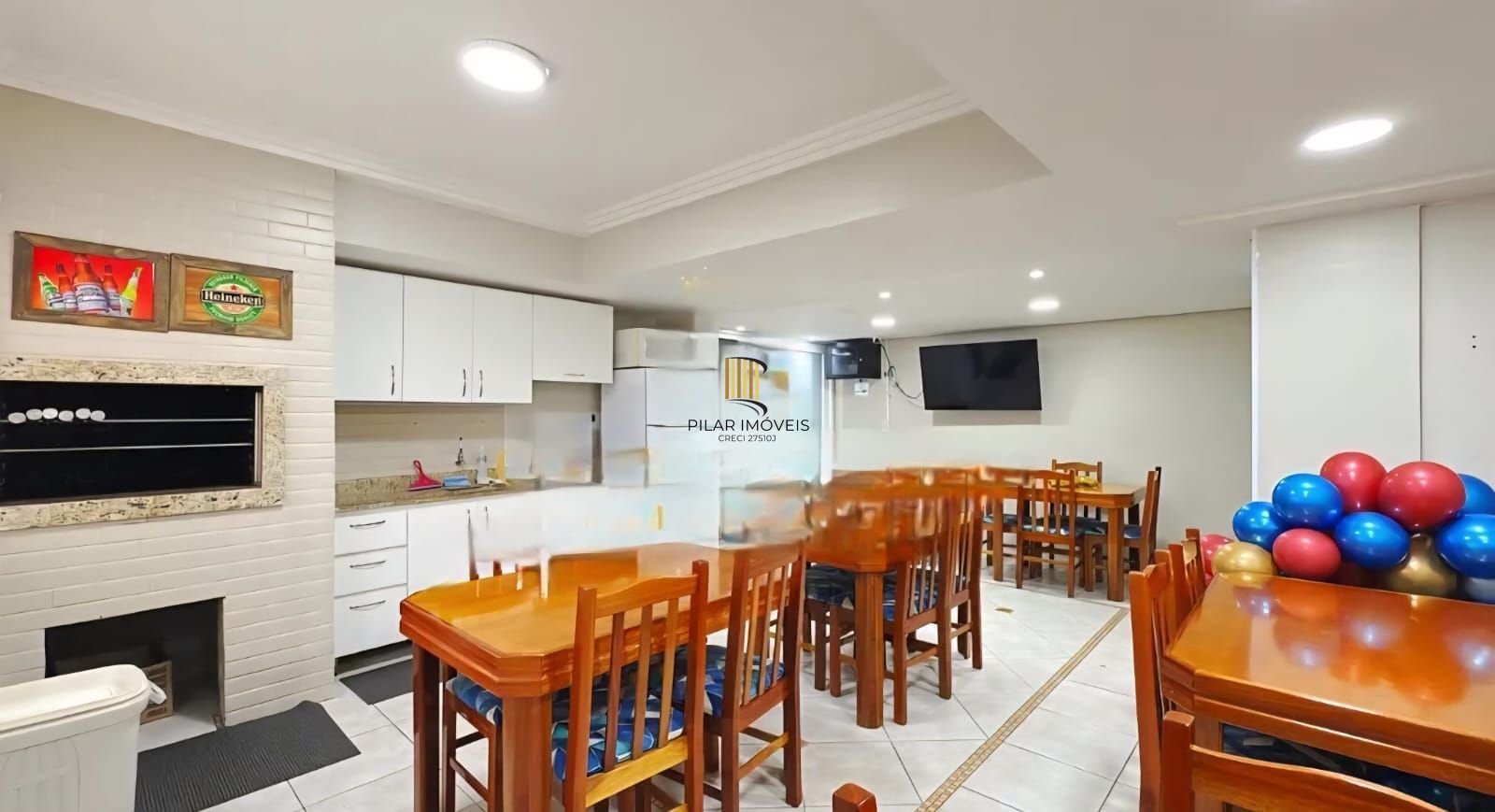 Apartamento 3 dormitórios  térreo com churrasqueira