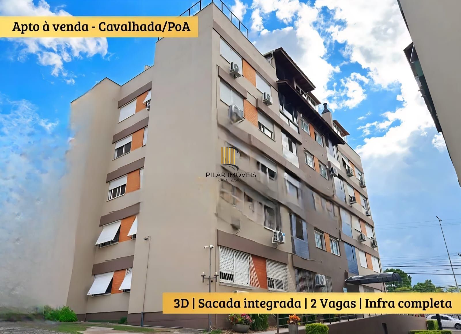 Apartamento 3 dormitórios  térreo com churrasqueira