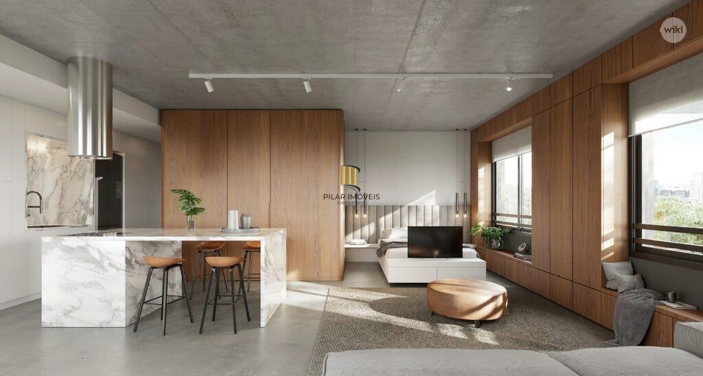 Apartamento Stúdio no Empreendimento IO Boa Vista com 44m² e vaga