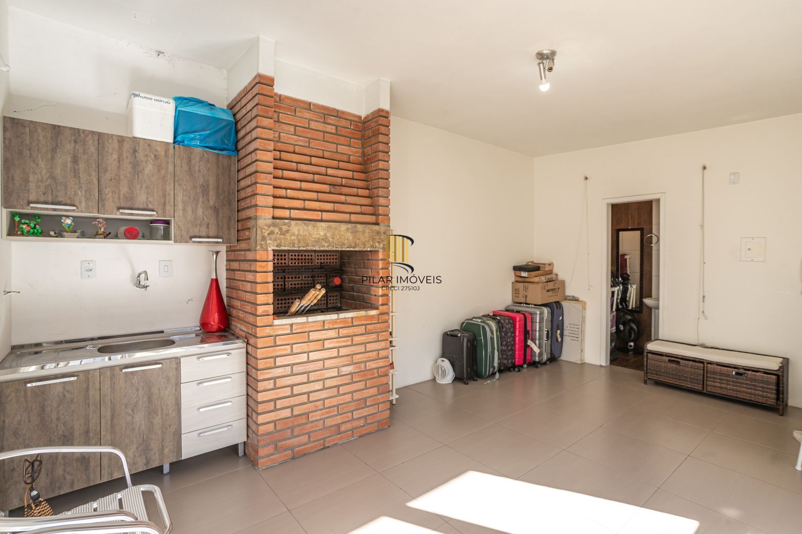 Apartamento cobertura no Cristo Redentor de 1 dormitório com terraço e 98m²