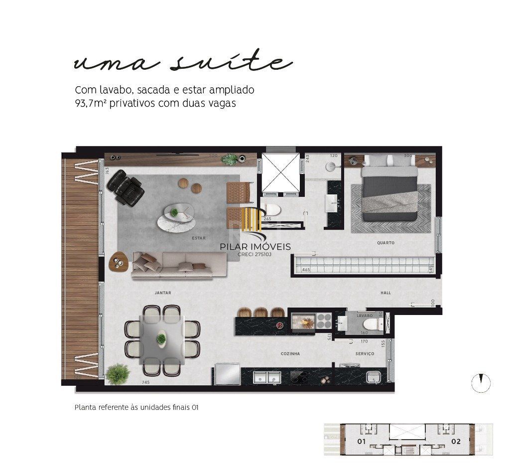 Lançamento para Venda - 93.7m², 2 dormitórios, sendo 1 suites, 2 vagas - Petrópolis