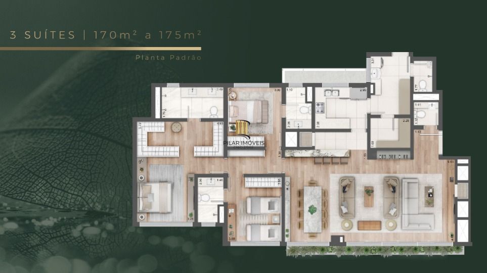 Apartamento NOVO no bairro Rio Branco de 3 dormitórios / 3 suítes e 2 vagas
