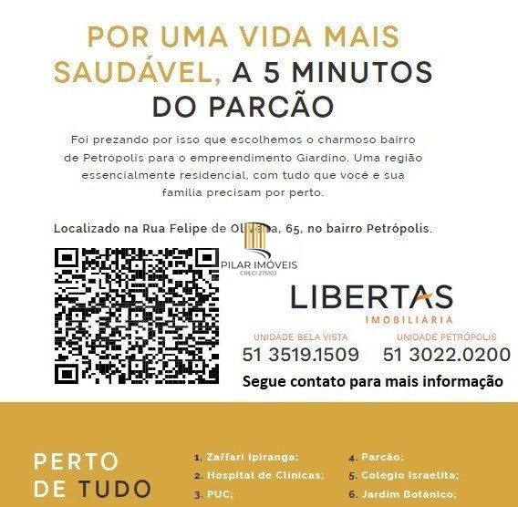 Apartamento para Venda - 64.32m², 3 dormitórios, sendo 1 suites, 1 vaga - Petrópolis