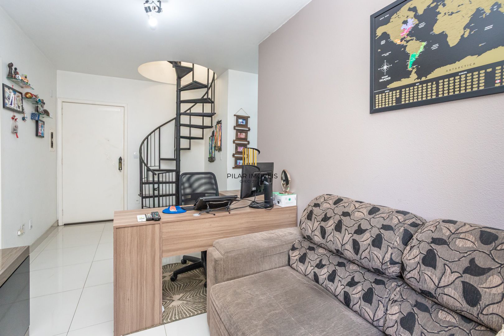 Apartamento cobertura no Cristo Redentor de 1 dormitório com terraço e 98m²