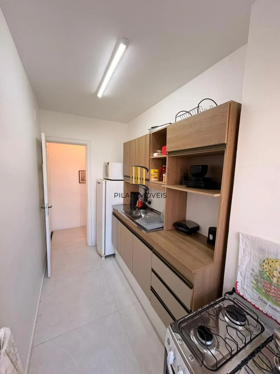 Apartamento no São Sebastião de 1 dormitório e vaga SEMI MOBILIADO