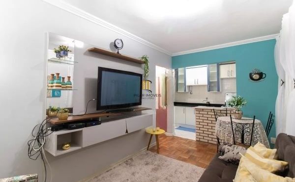 Apartamento no Centro de 1 dormitório semi mobiliado