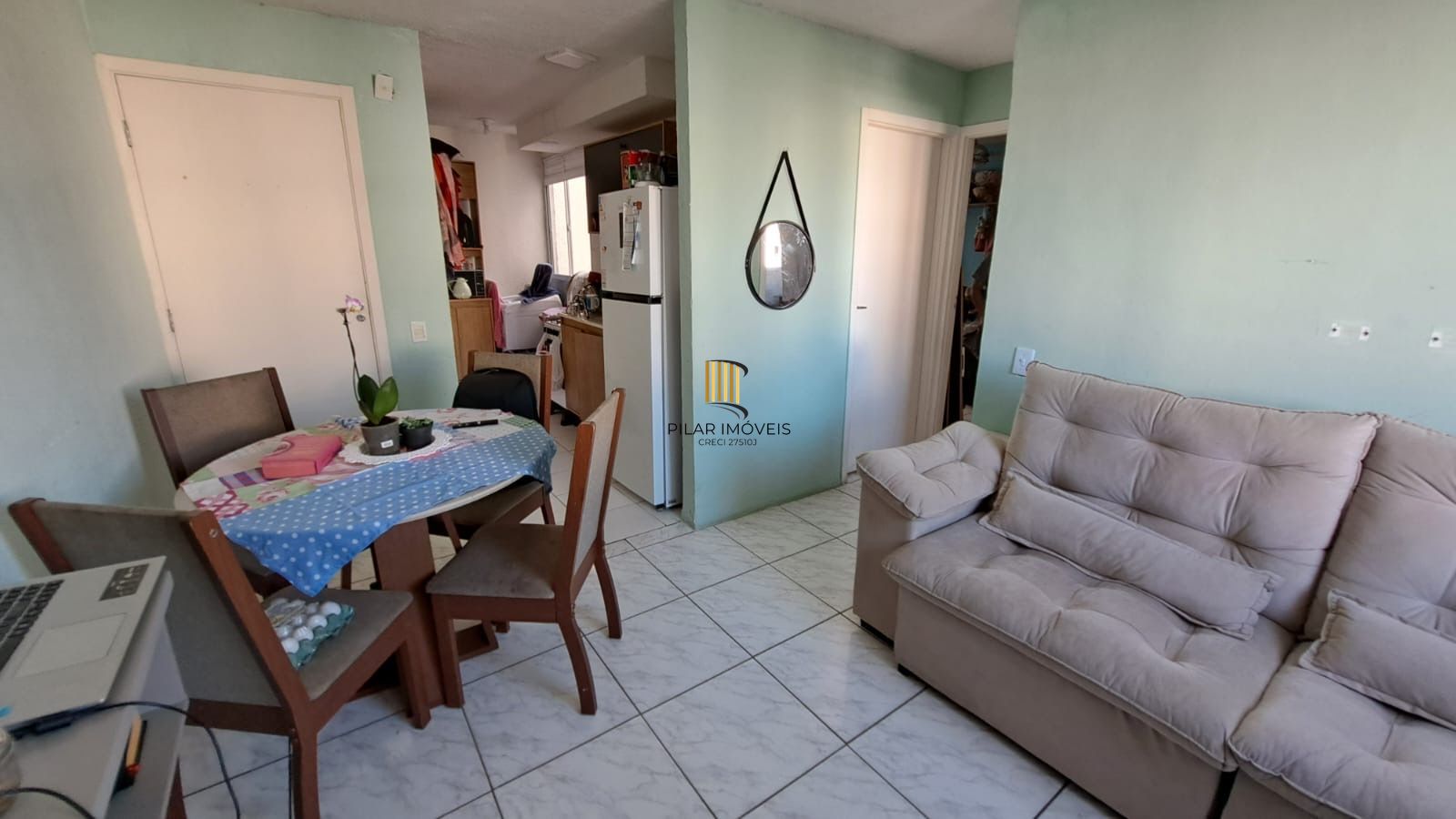 Apartamento 2d com vaga de garagem Zona Sul terceiro andar - Pilar Imóveis