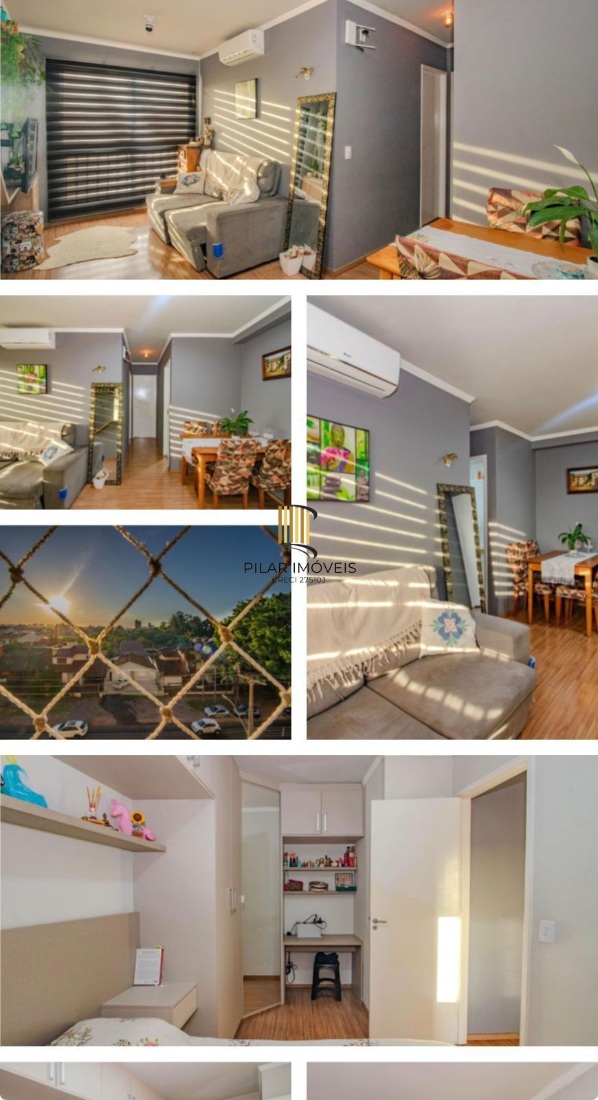 Apartamento mobiliado, 2 quartos, vaga e churrasqueira no bairro Jardim Itu