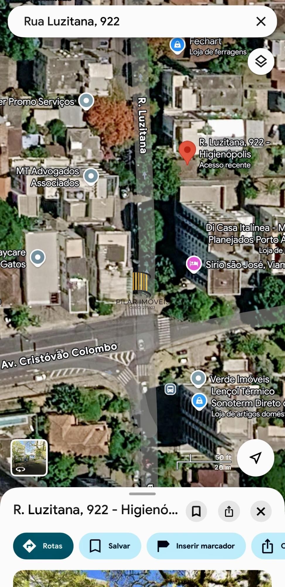 Terreno de 11x 60 no Bairro Higienópolis Entre Rua Portugal e Luzitana