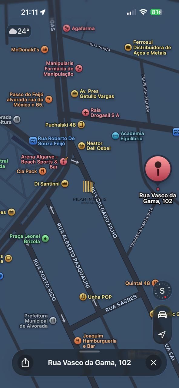 Terreno Plano na Rua Vasco da Gama 70mts do McDonalds para comprar em Alvorada