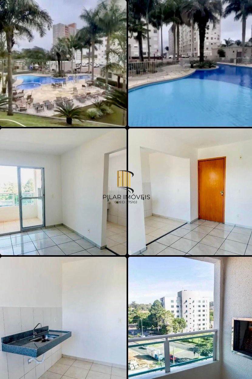 Apartamento com Sacada Churrasqueira Morro Santana com 1 vaga de garagem