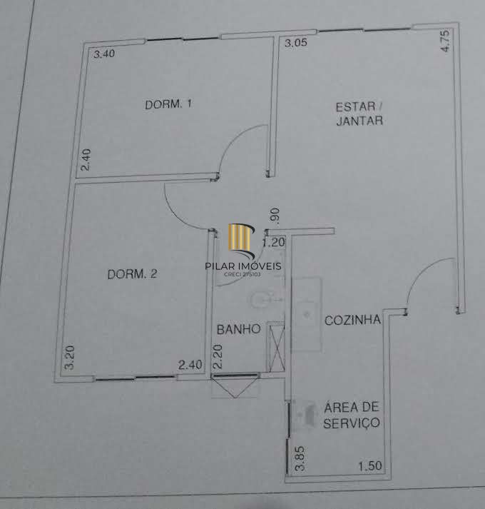Apartamento Semi Mobiliado de 2 quartos Condomínio Pampas 2