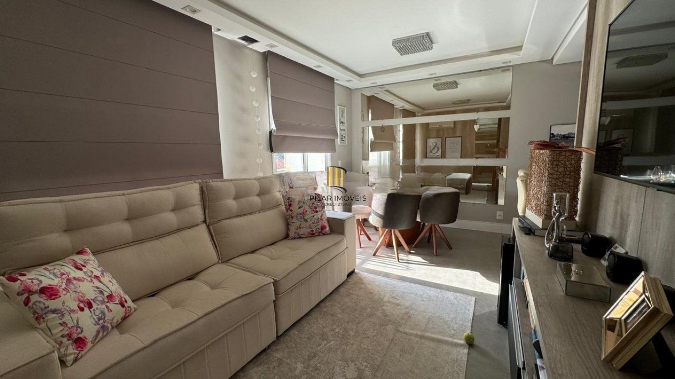 Apartamento mobiliado de 3 dormitórios bairro Morro Santana