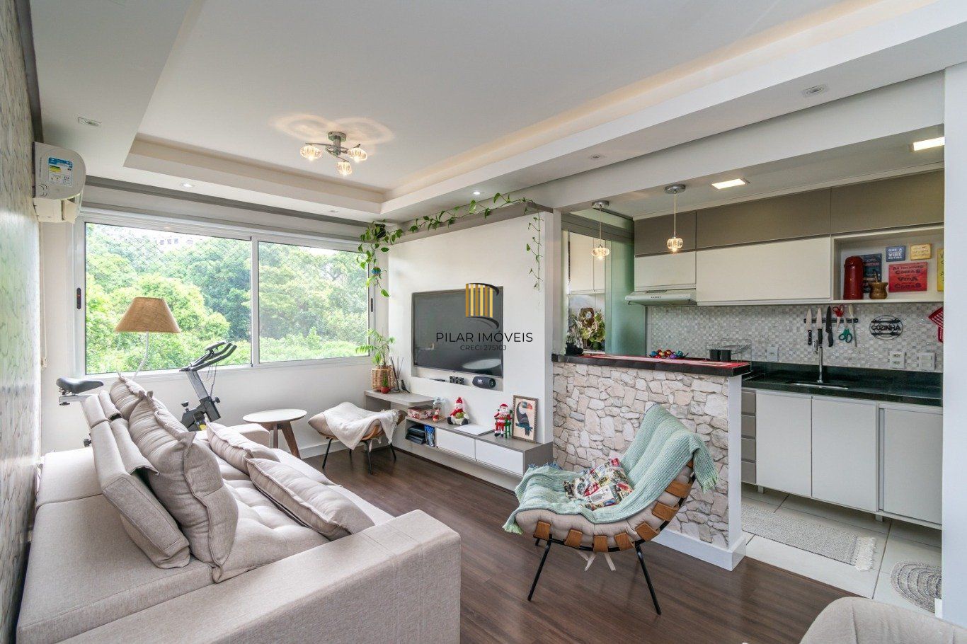 Apartamento com 3 quartos, 1 suíte, 66m² e 1 vaga na Bento Gonçalves. - Pilar Imóveis