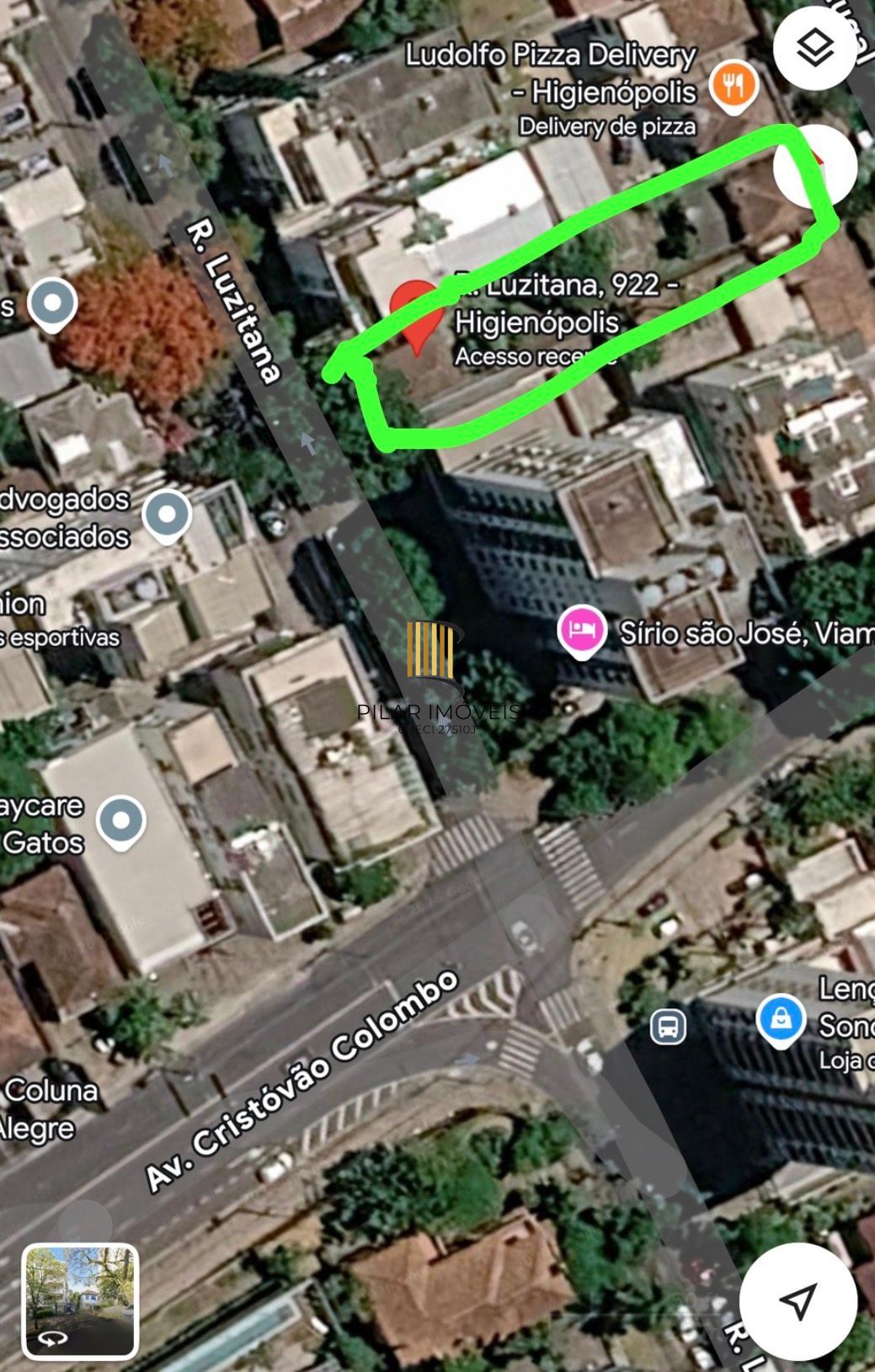 Terreno de 11x 60 no Bairro Higienópolis Entre Rua Portugal e Luzitana