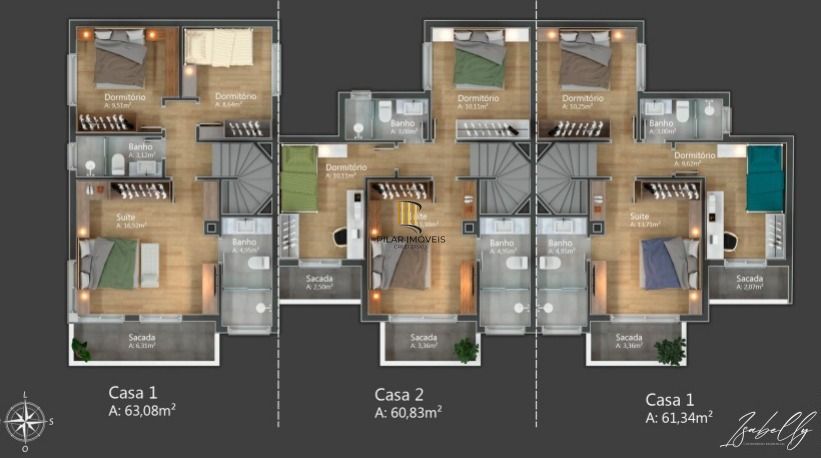 Casa em construção na Zona Norte de Porto Alegre
