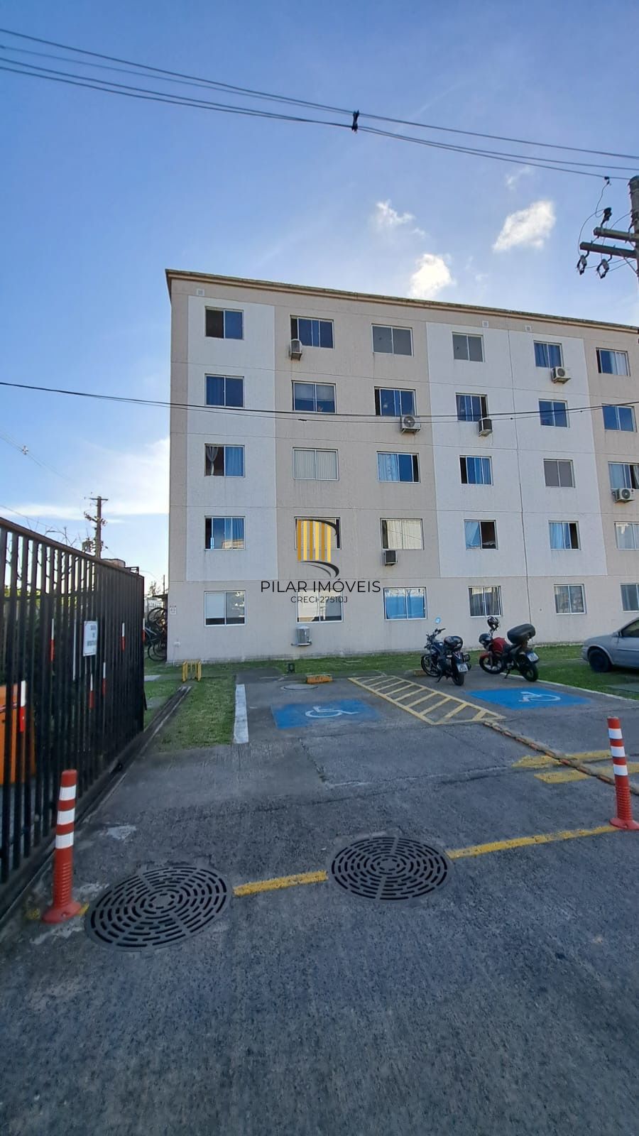 Apartamento 2d com vaga de garagem Zona Sul terceiro andar