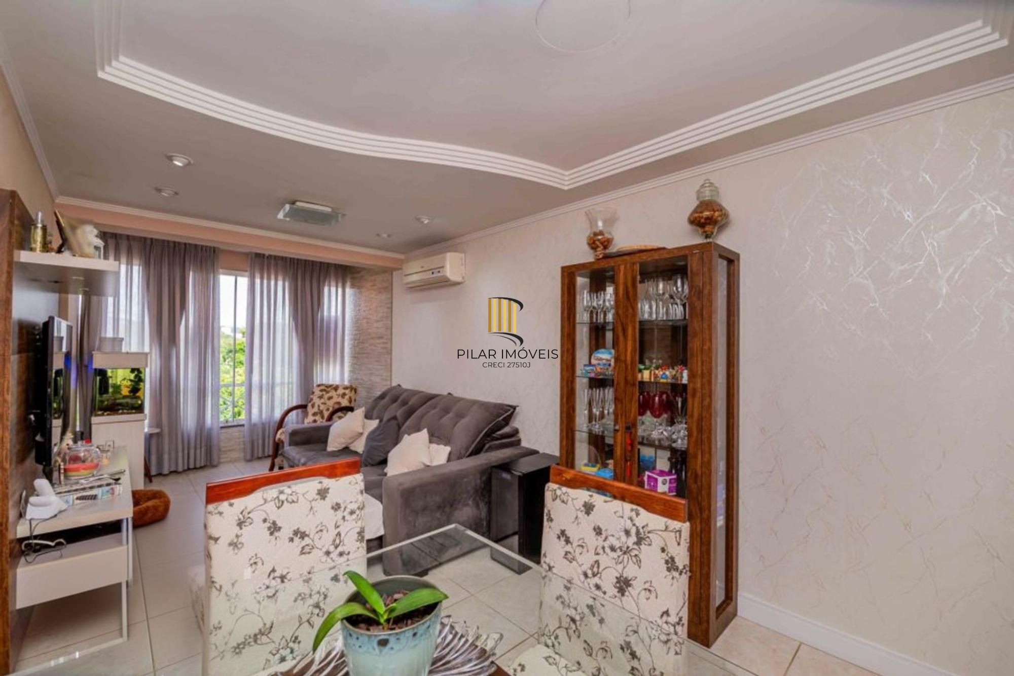 Apartamento semi mobiliado de 3 quartos, elevador, 1 vaga no bairro Cavalhada