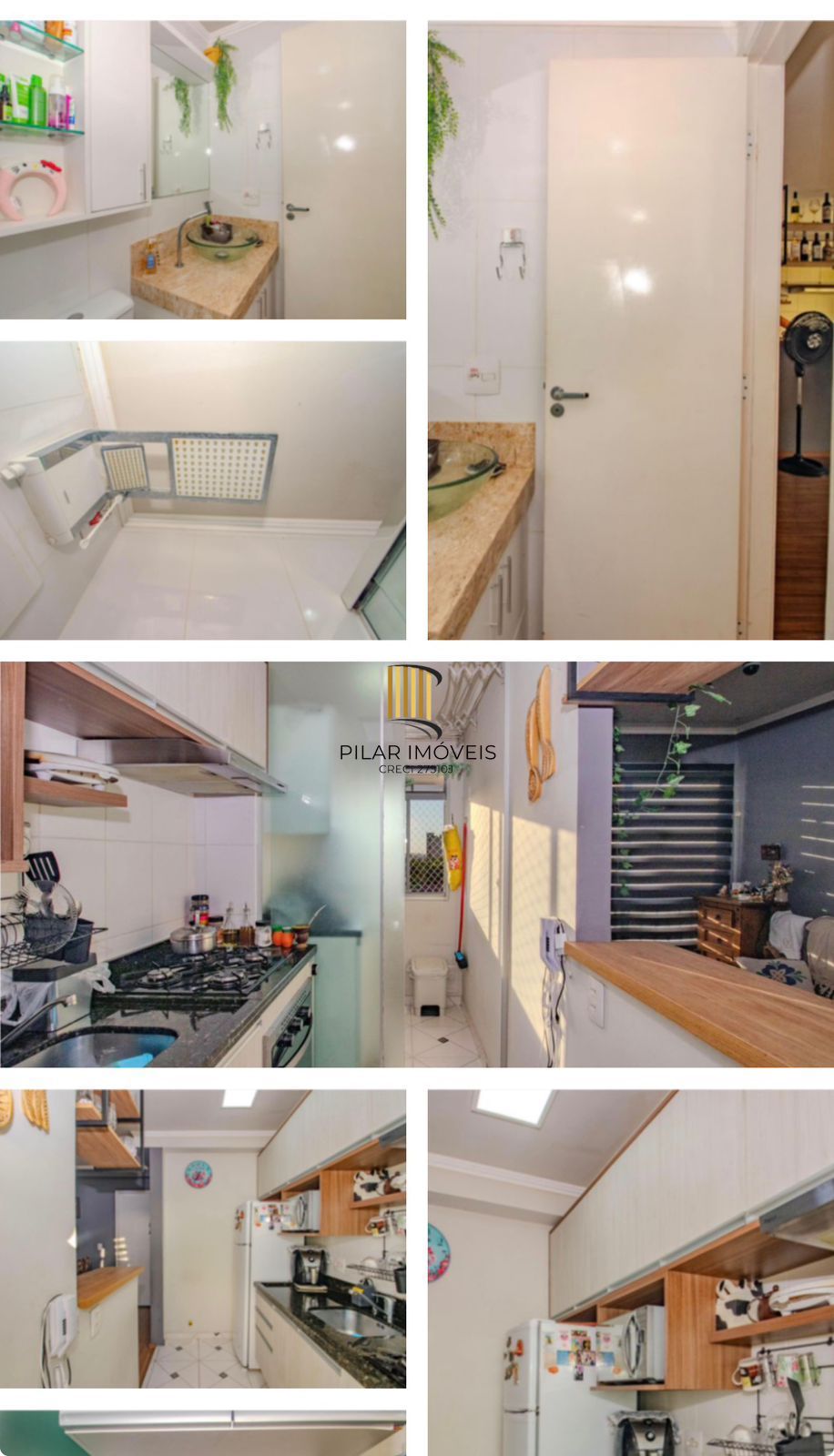 Apartamento mobiliado, 2 quartos, vaga e churrasqueira no bairro Jardim Itu