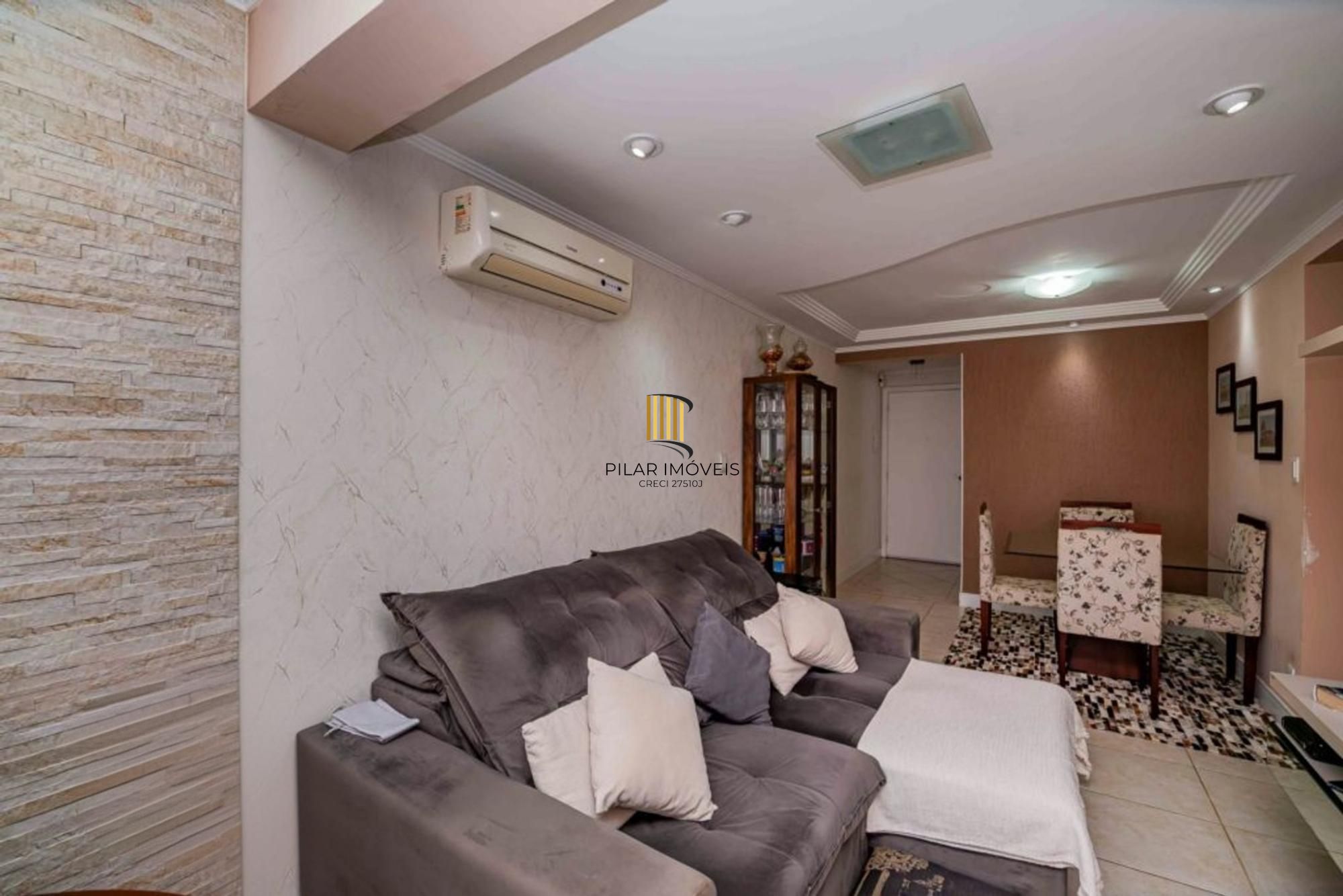 Apartamento semi mobiliado de 3 quartos, elevador, 1 vaga no bairro Cavalhada