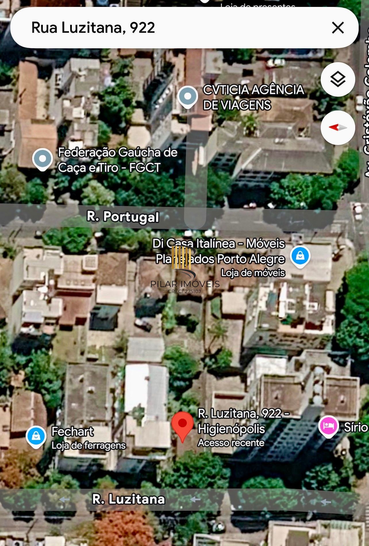 Terreno de 11x 60 no Bairro Higienópolis Entre Rua Portugal e Luzitana
