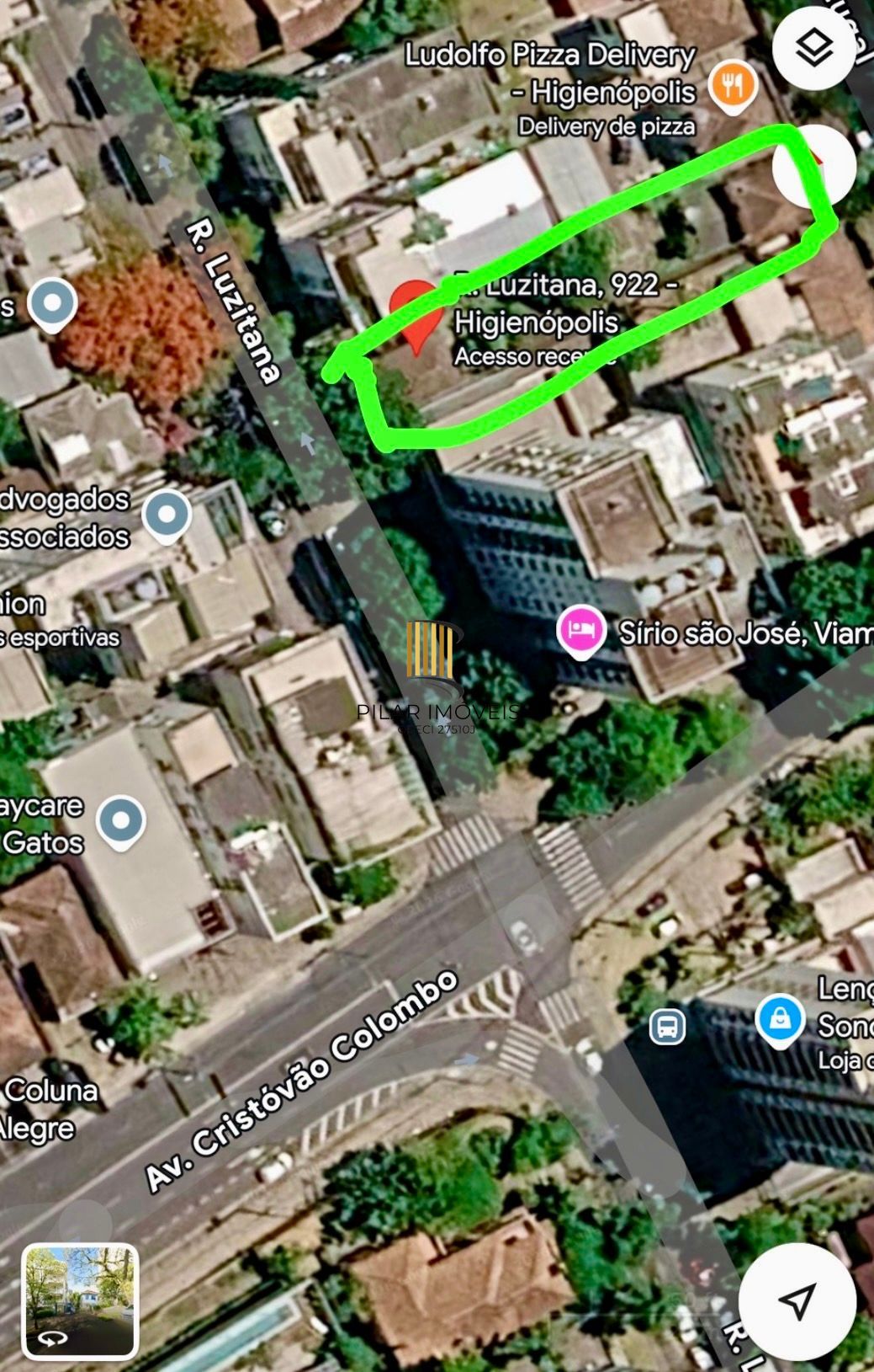 Terreno de 11x 60 no Bairro Higienópolis Entre Rua Portugal e Luzitana