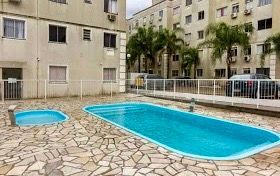 Apartamento 2 dormitórios Linda Vista, 1 vaga e Piscina na Av. Protásio Alves