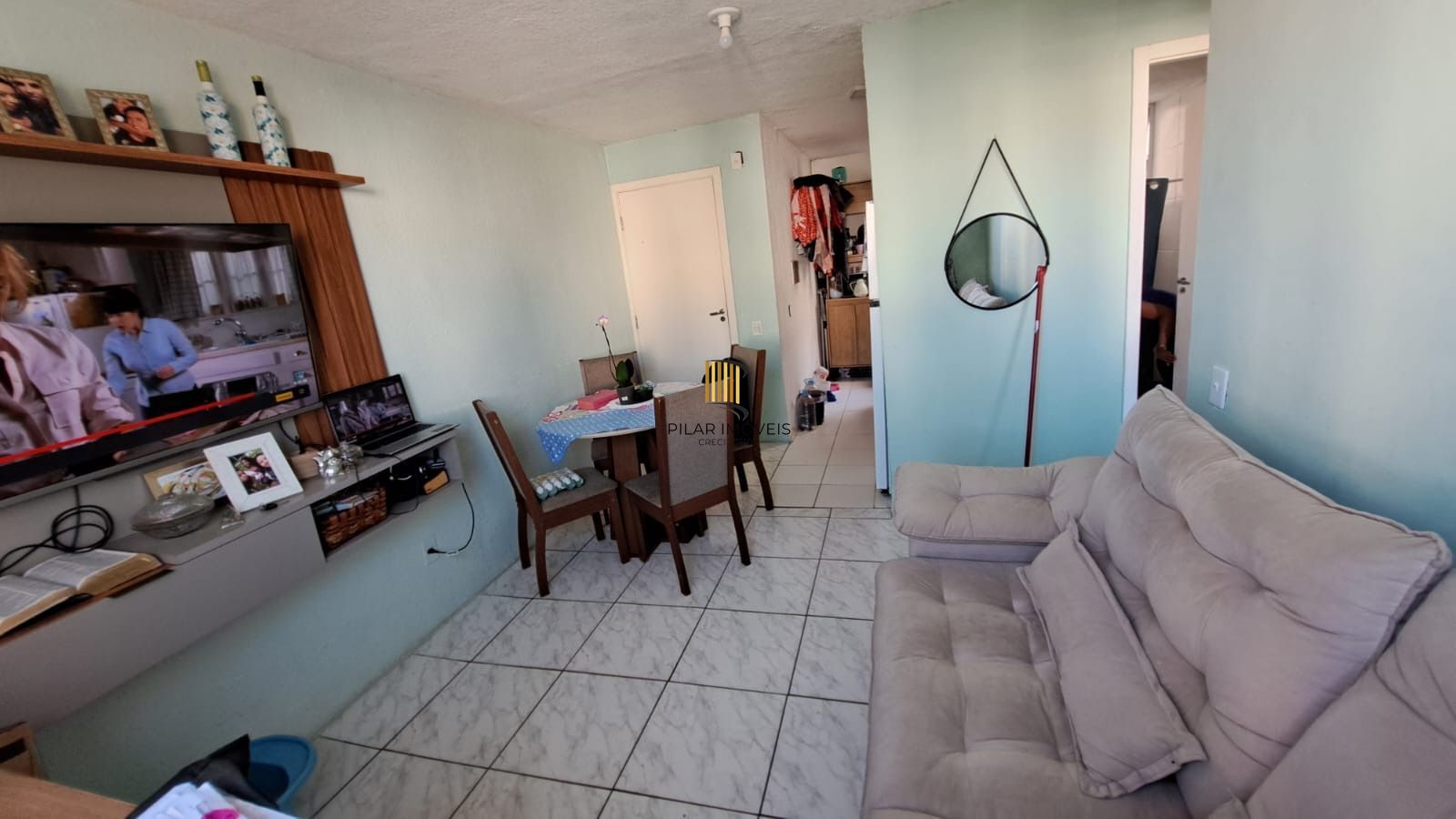 Apartamento 2d com vaga de garagem Zona Sul terceiro andar