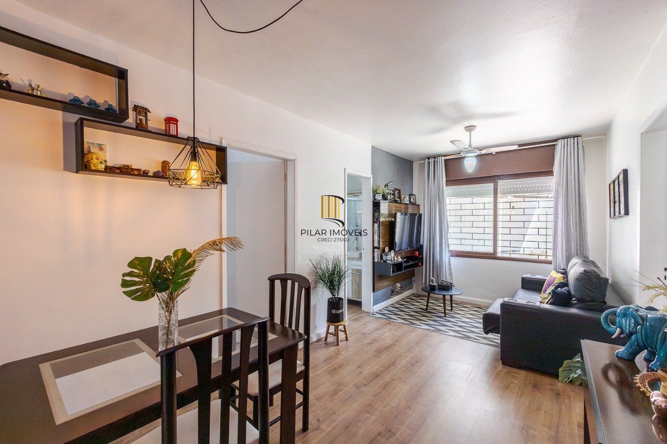Apartamento térreo com 1 dormitório no Bairro Vila Ipiranga/Jardim Europa - Pilar Imóveis