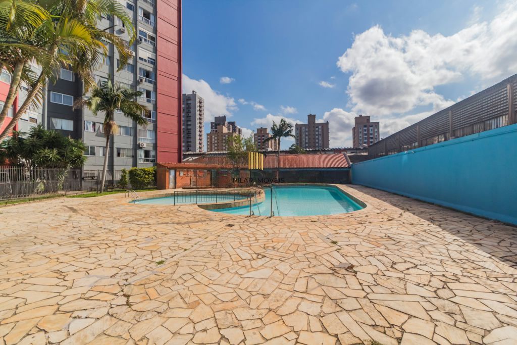 Apartamento com 1 quarto, elevador, Piscina e Churrasqueira Partenon.
