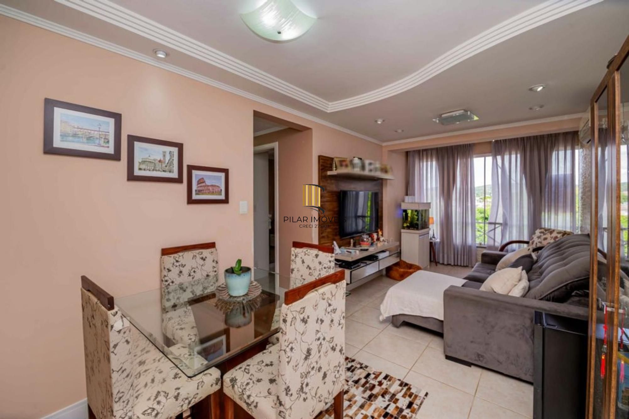 Apartamento semi mobiliado de 3 quartos, elevador, 1 vaga no bairro Cavalhada